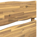 Sengegavl med levende kant ROSTOCK Hvid 120 cm