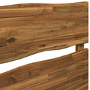 Sengegavl med levende kant ROSTOCK Naturfarvet 80 cm