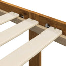 Dobbelt Sengestel med Hovedgærde ROSTOCK Naturfarvet
