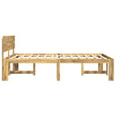 Dobbelt Sengestel med Hovedgærde ROSTOCK Hvid 140 x 190 cm