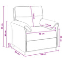 Sofa 100% polyester metalramme MDF, Krydsfinér