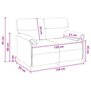 Sofa 100% polyester metalramme MDF, Krydsfinér