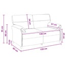 Sofa 100% polyester metalramme MDF, Krydsfinér