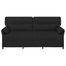 3-personers sofa Sort 198 x 83 x 95 cm Stof