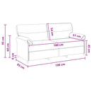 Sofa 100% polyester metalramme MDF, Krydsfinér