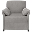 1-personers sofa Lysegrå 88 x 83 x 95 cm Fløjl