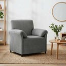 1-personers sofa Mørkegrå 88 x 83 x 95 cm Fløjl