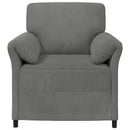 1-personers sofa Mørkegrå 88 x 83 x 95 cm Fløjl
