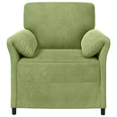 1-personers sofa Lys grøn 88 x 83 x 95 cm Fløjl