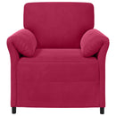 1-personers sofa Vinrød 88 x 83 x 95 cm Fløjl