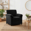 1-personers sofa Sort 88 x 83 x 95 cm Fløjl
