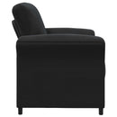 1-personers sofa Sort 88 x 83 x 95 cm Fløjl