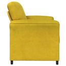 1-personers sofa Gul 88 x 83 x 95 cm Fløjl
