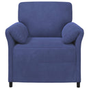 1-personers sofa Politi blå 88 x 83 x 95 cm Fløjl