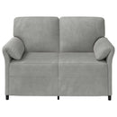 2-personers sofa Lysegrå 138 x 83 x 95 cm Fløjl