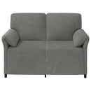 2-personers sofa Mørkegrå 138 x 83 x 95 cm Fløjl