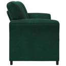 2-personers sofa Mørkegrøn 138 x 83 x 95 cm Fløjl