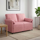 2-personers sofa Lyserød 138 x 83 x 95 cm Fløjl