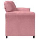 2-personers sofa Lyserød 138 x 83 x 95 cm Fløjl