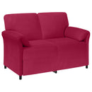2-personers sofa Vinrød 138 x 83 x 95 cm Fløjl