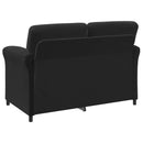 2-personers sofa Sort 138 x 83 x 95 cm Fløjl