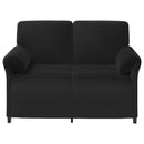 2-personers sofa Sort 138 x 83 x 95 cm Fløjl