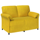 2-personers sofa Gul 138 x 83 x 95 cm Fløjl