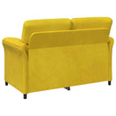 2-personers sofa Gul 138 x 83 x 95 cm Fløjl