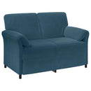 2-personers sofa Blå 138 x 83 x 95 cm Fløjl