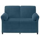 2-personers sofa Blå 138 x 83 x 95 cm Fløjl