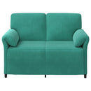 2-personers sofa Turkis 138 x 83 x 95 cm Fløjl