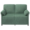 2-personers sofa Havgrøn 138 x 83 x 95 cm Fløjl