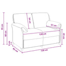 2-personers sofa Havgrøn 138 x 83 x 95 cm Fløjl