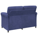 2-personers sofa Politi blå 138 x 83 x 95 cm Fløjl