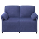 2-personers sofa Politi blå 138 x 83 x 95 cm Fløjl