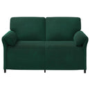 2-personers sofa Mørkegrøn 158 x 83 x 95 cm Fløjl