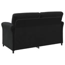 2-personers sofa Sort 158 x 83 x 95 cm Fløjl