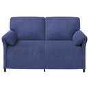 2-personers sofa Politi blå 158 x 83 x 95 cm Fløjl