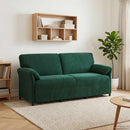 3-personers sofa Mørkegrøn 198 x 83 x 95 cm Fløjl