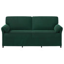 3-personers sofa Mørkegrøn 198 x 83 x 95 cm Fløjl