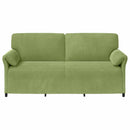 3-personers sofa Lys grøn 198 x 83 x 95 cm Fløjl