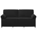 3-personers sofa Sort 198 x 83 x 95 cm Fløjl