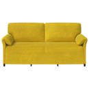 3-personers sofa Gul 198 x 83 x 95 cm Fløjl