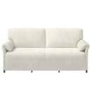 3-personers sofa Cremefarvet 198 x 83 x 95 cm Fløjl
