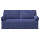 3-personers sofa Politi blå 198 x 83 x 95 cm Fløjl