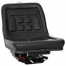 Traktor sæde med affjedring Sort 39,5 x 52 x 43 cm Stål og PVC