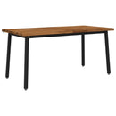 Dining table med live edge 160 x 70 x 75 cm Massivt Akacietræ