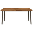Dining table med live edge 160 x 70 x 75 cm Massivt Akacietræ