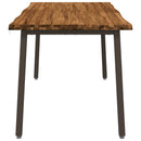 Dining table med live edge 160 x 70 x 75 cm Massivt Akacietræ