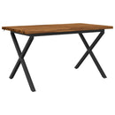 Dining table med live edge 140 x 70 x 75 cm Massivt Akacietræ